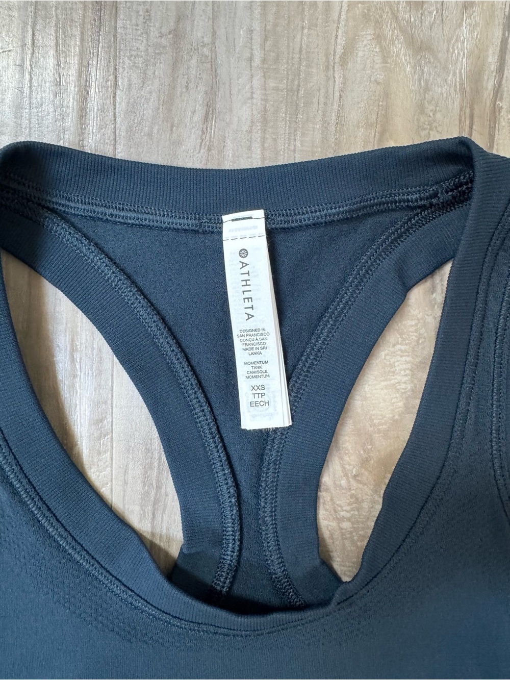 Athleta Navy Racerback Performance Tank - Picture 3 of 4